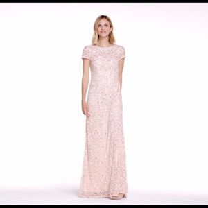 Adrianna Pappell Bridesmaid dress - Blush Size 2